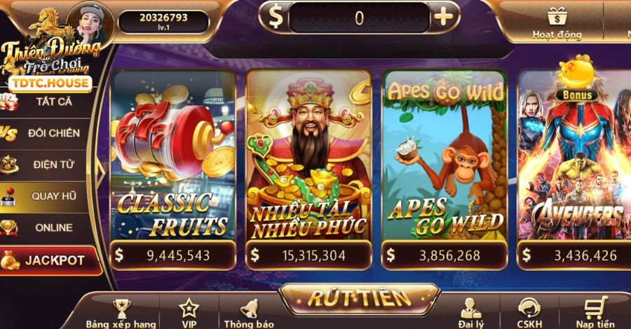 Game Nổ Hũ Video hiện đại tại Vin77